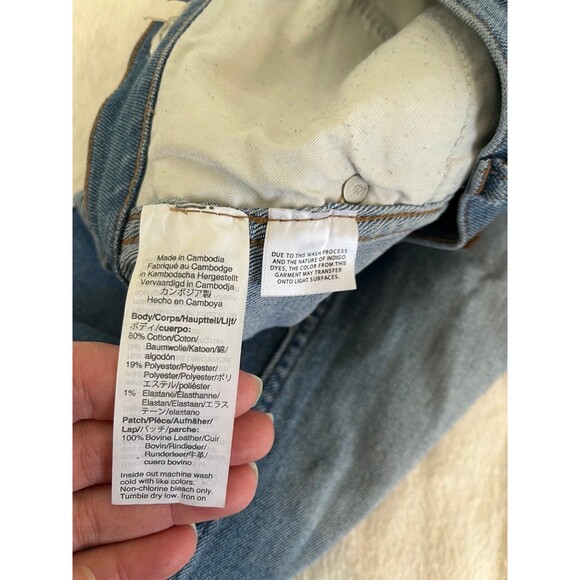 Madewell 10” high rise skinny crop jeans 29 faded and distressed - Picture 7 of 12